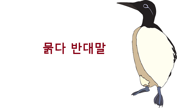 묽다 반대말