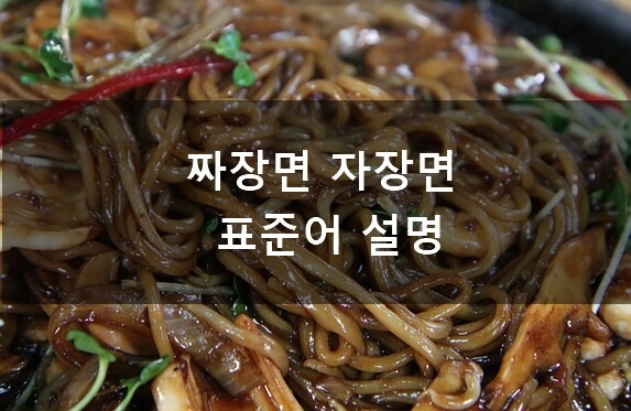 자장면 짜장면