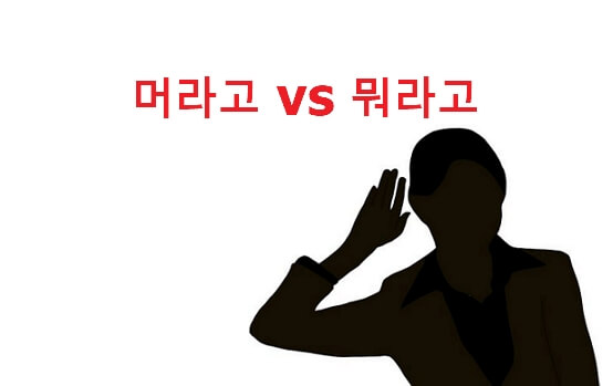 머라고 뭐라고