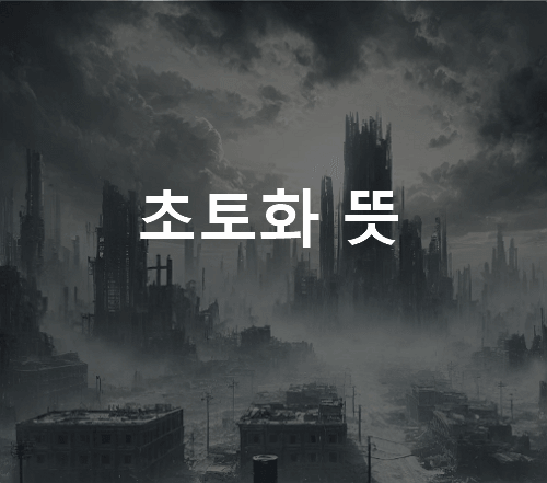 초토화 뜻