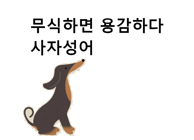 무식하면 용감하다 사자성어