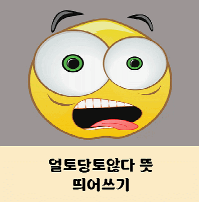 얼토당토않다 띄어쓰기