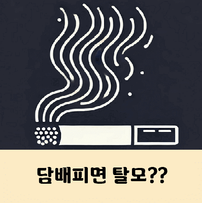담배피면 탈모 생기나요