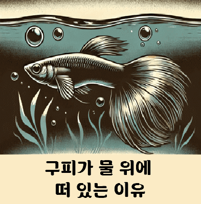 구피가 물 위에 가만히 떠 있어요 이유는
