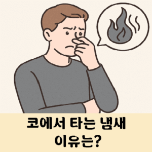 코에서 타는 냄새가 나요, 원인은?