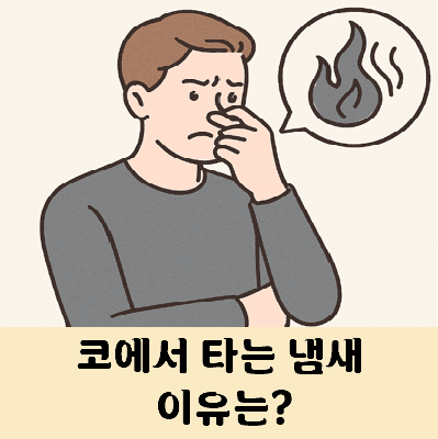코에서 타는 냄새가 나요, 원인은?