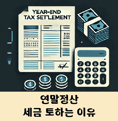 연말정산 세금 토해내는 이유