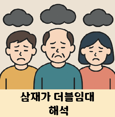 삼재가 더블임대 뜻 해석